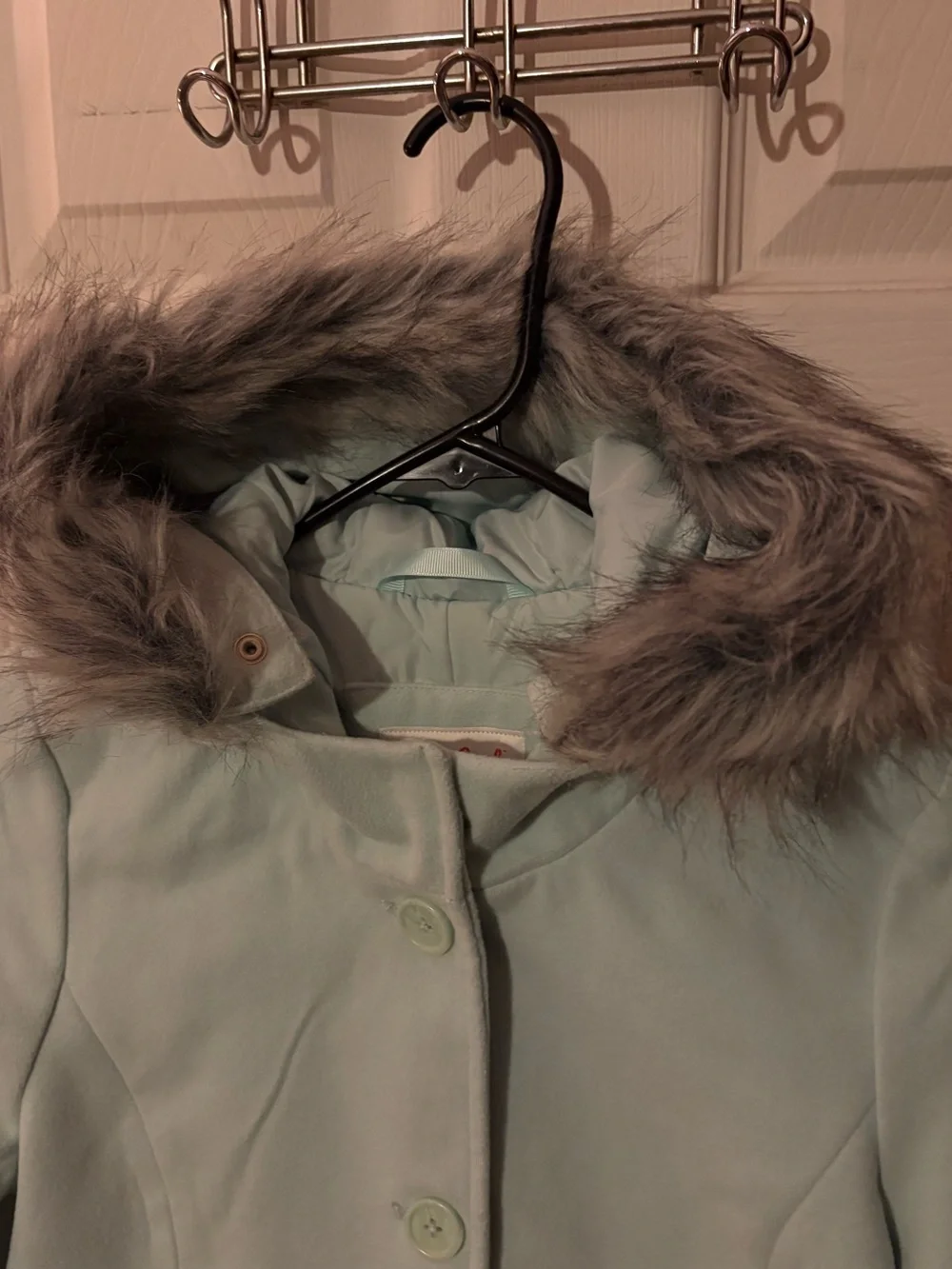 Cat & Jack faux wool hooded pea coat